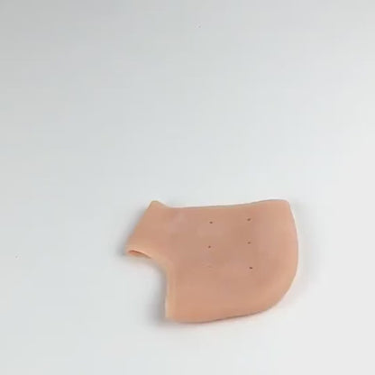 Silicone Heel Protector Sleeve for Cracked Heels & Pain Relief – Breathable & Cushioned Support.
